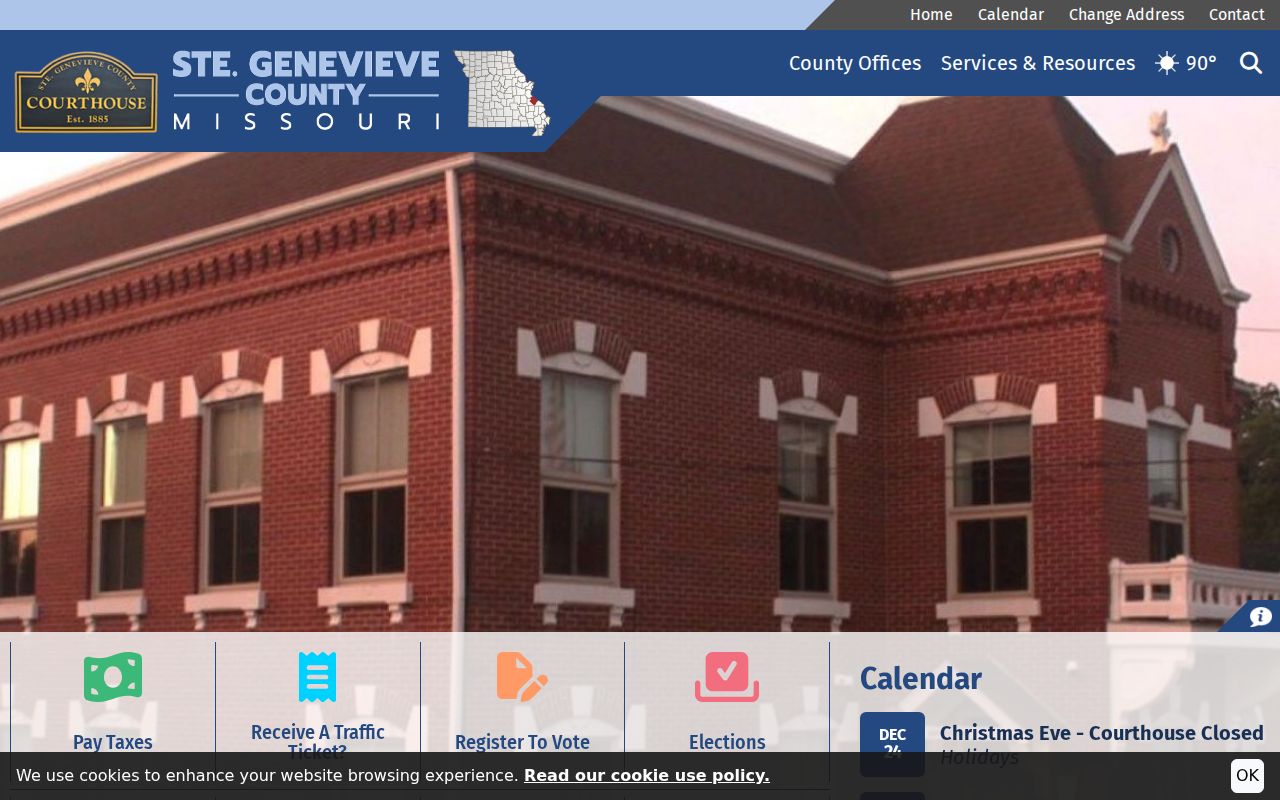 Ste. Genevieve County criminal history government office directory