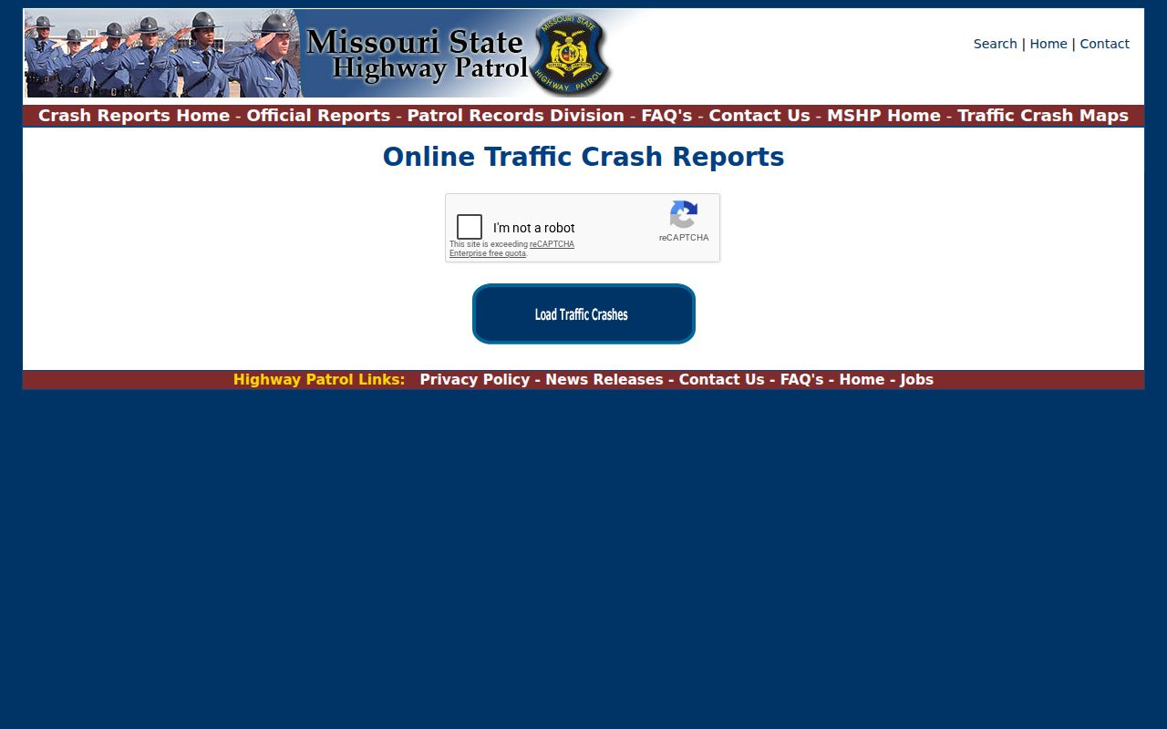 Ste. Genevieve County arrest and traffic crash report search channel